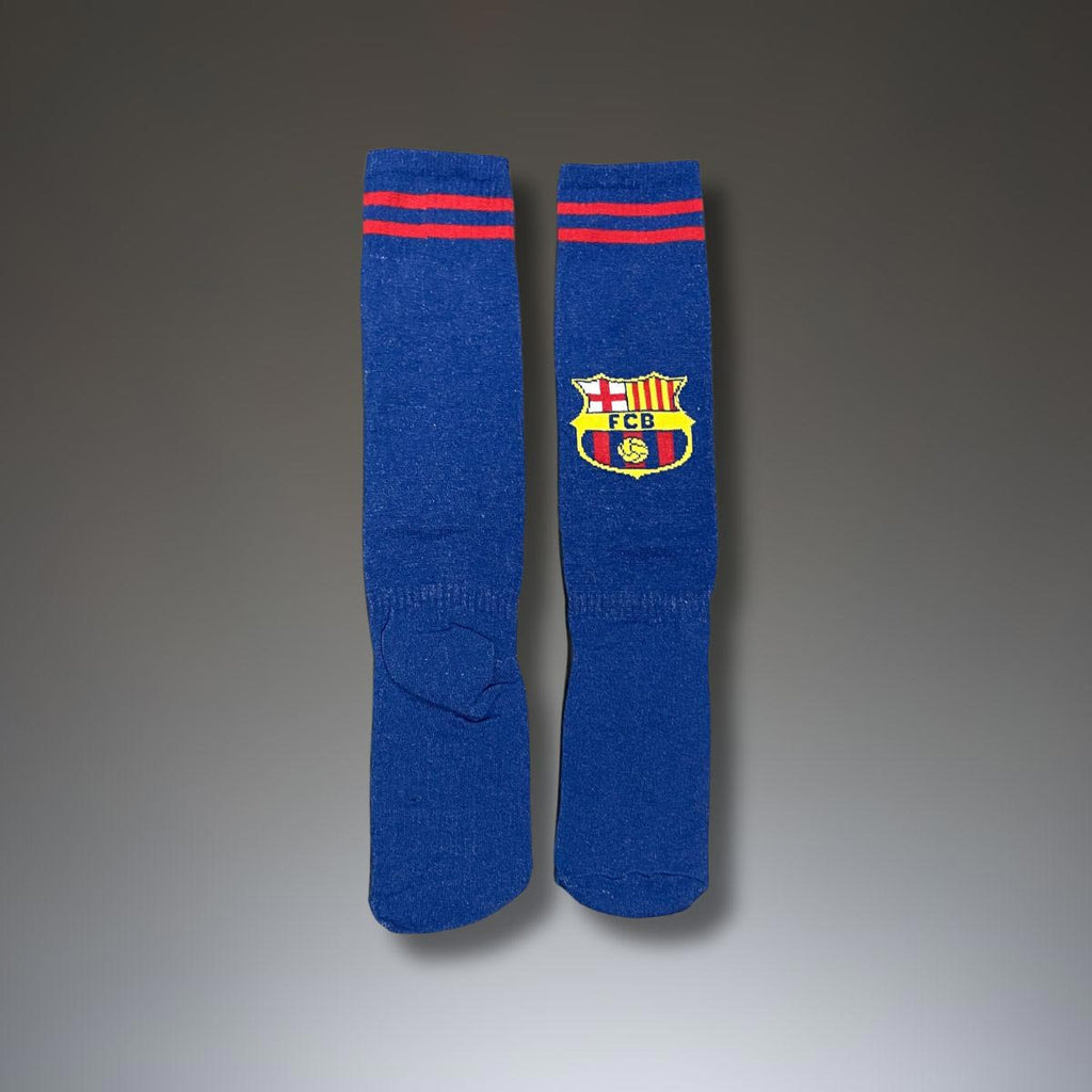 Gyerek futball zokni, Barcelona. Kék