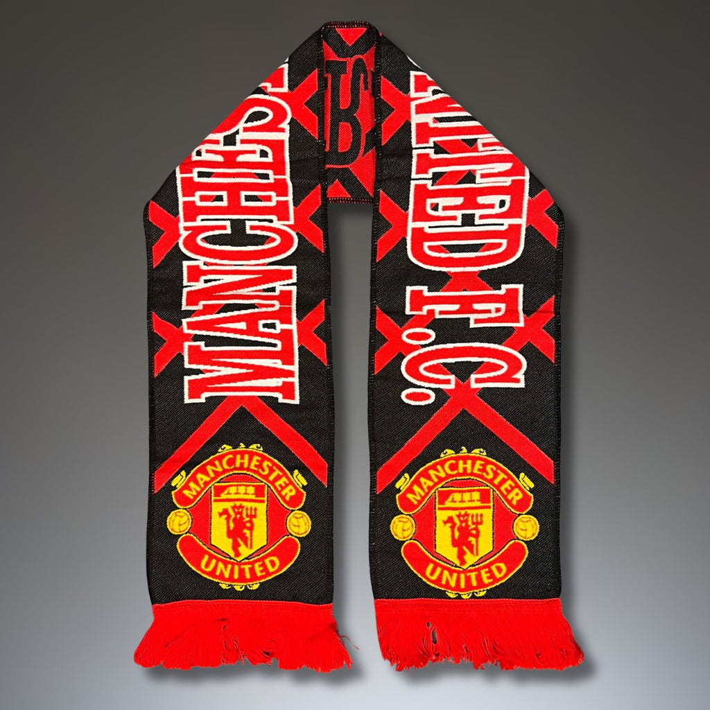 Manchester United kötött sál, piros