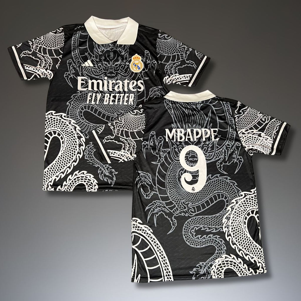 Férfi mez Real Madrid, Mbappe. Fekete sárkány kiadás 2025