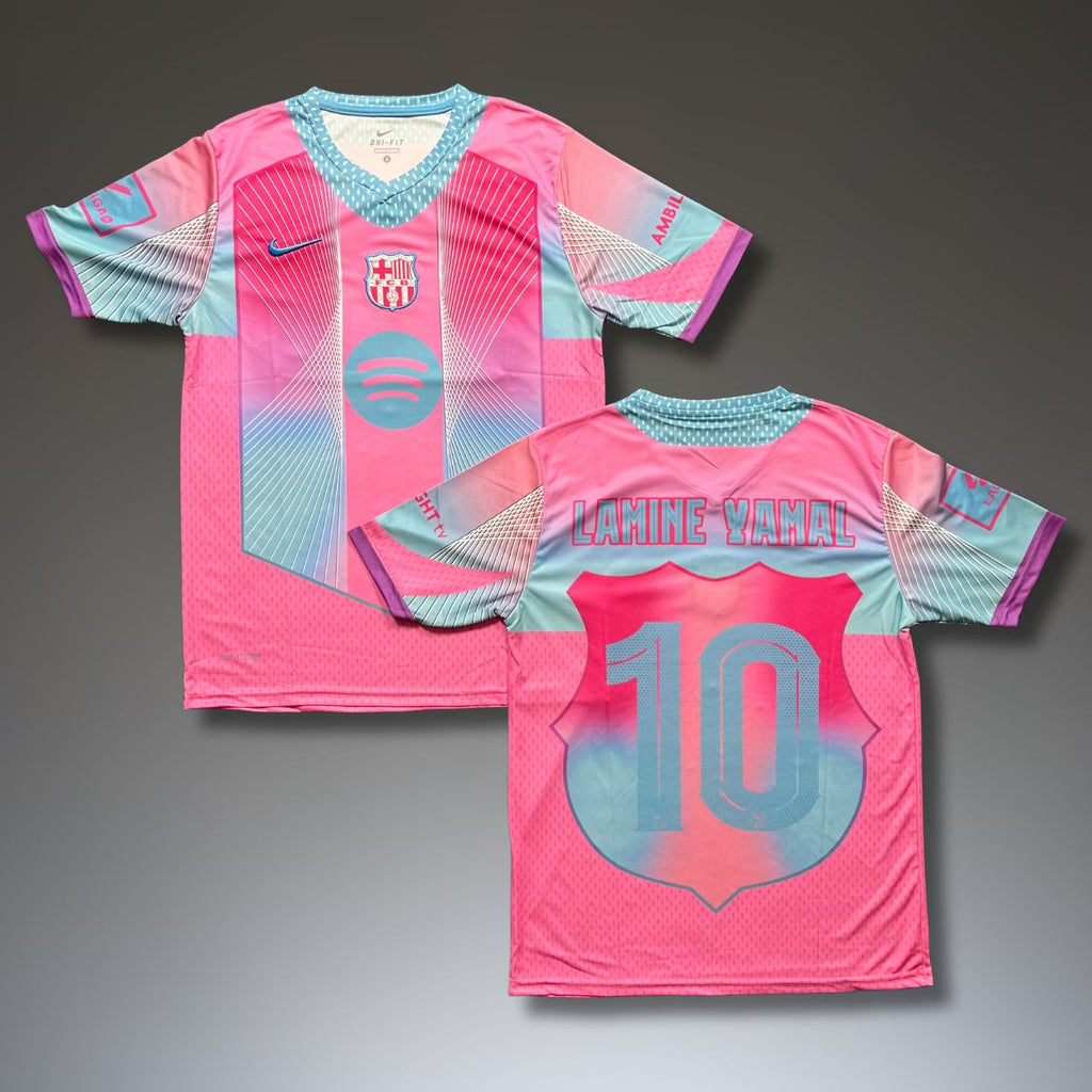 Férfi mez Barcelona, Yamal. Különleges rózsaszín kiadás