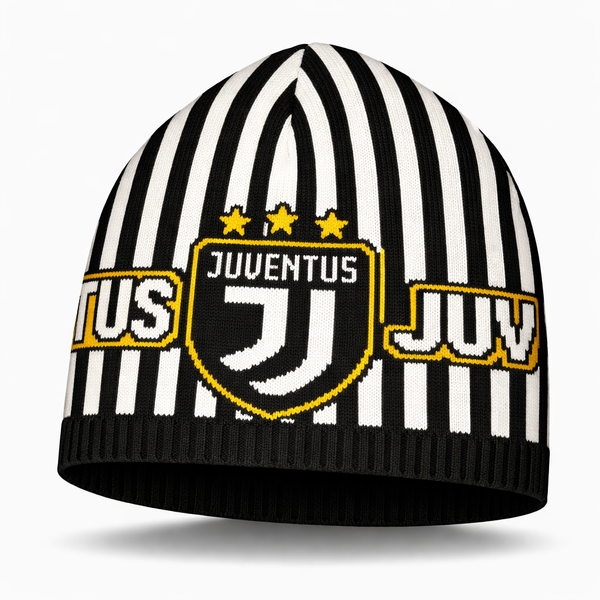 Juventus sapka, fekete-fehér