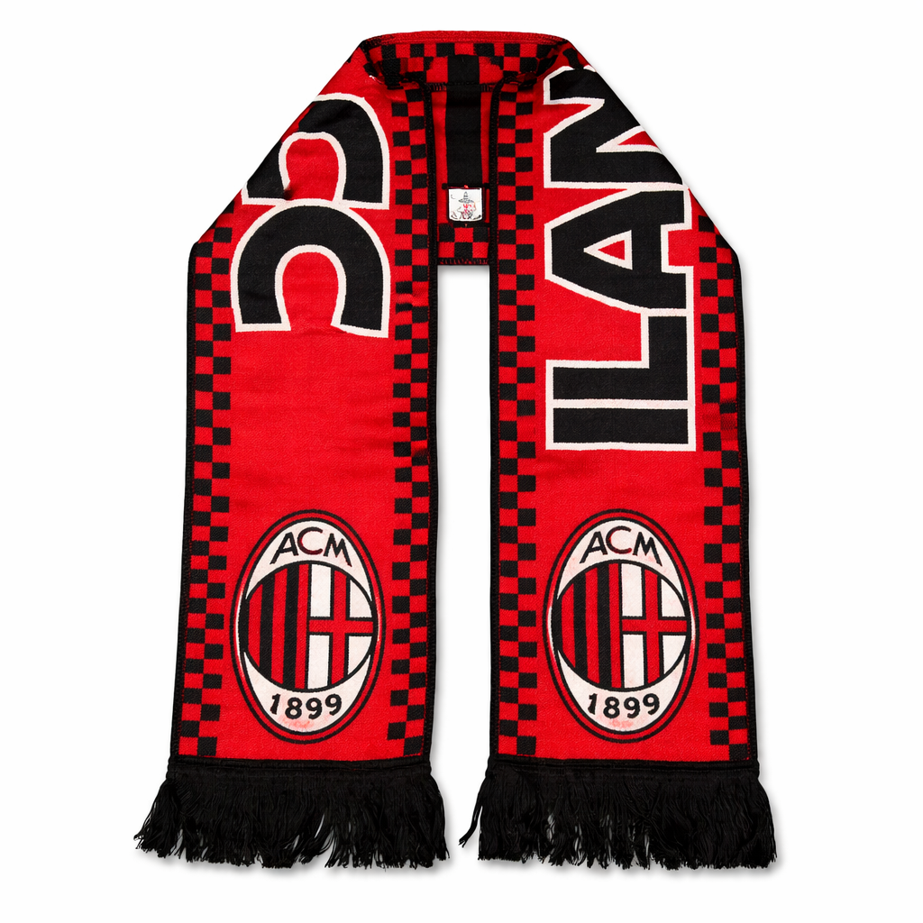 Milan kötött sál, piros-fekete