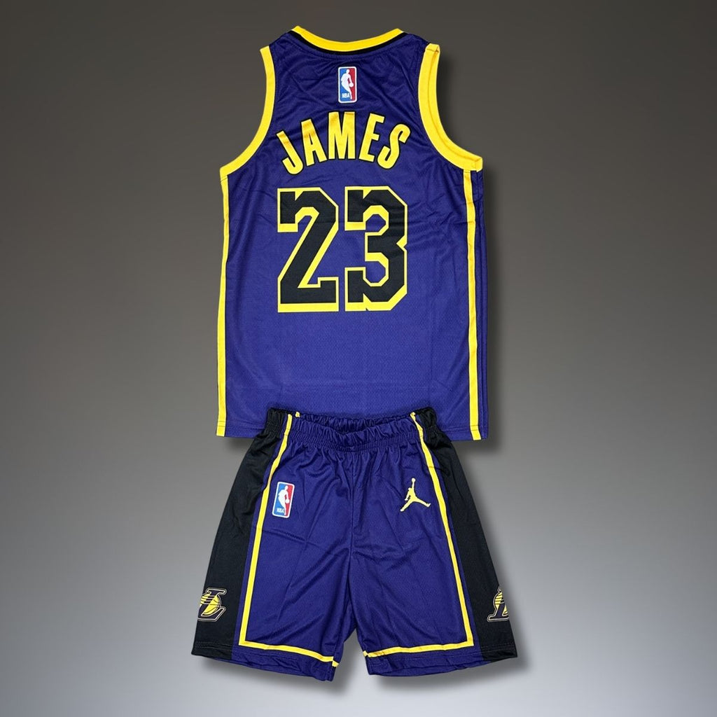 Gyerek kosárlabda mez szett, Lila, LA Lakers, Lebron James 23