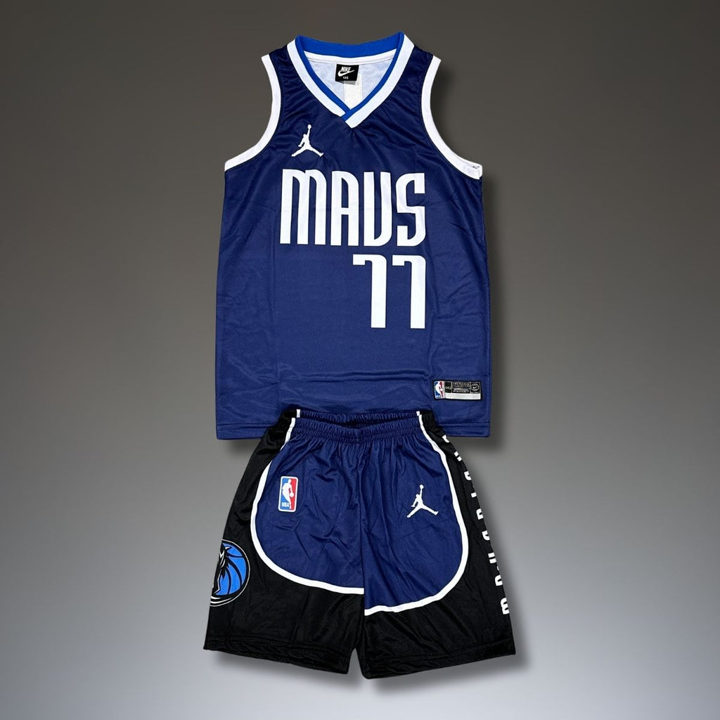Gyerek kosárlabda mez szett, Kék,  Dallas Mavericks, Doncic