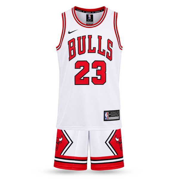 Gyerek kosárlabda mez szett, fehér, Chicago Bulls, Jordan