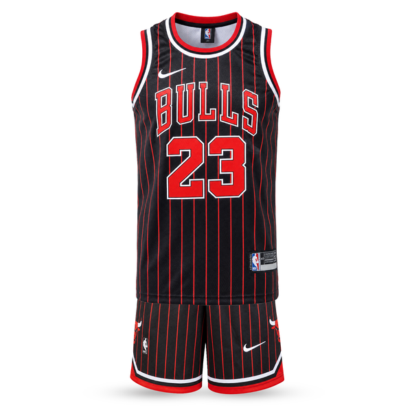 Gyerek kosárlabda mez szett, fekete, Chicago Bulls. Jordan