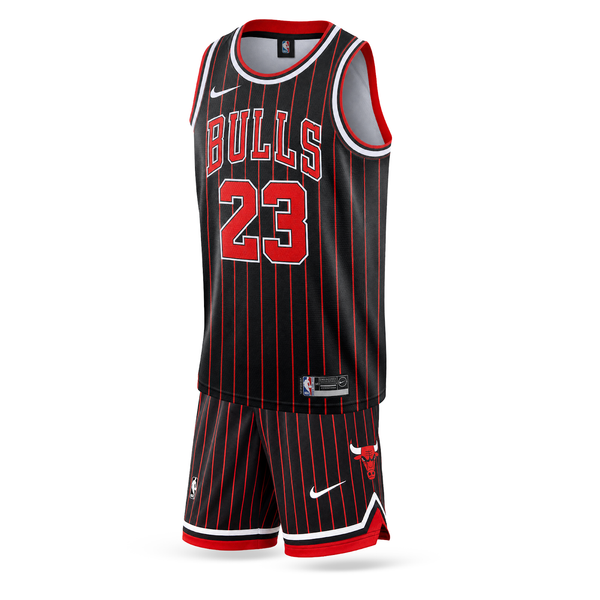 Gyerek kosárlabda mez szett, fekete, Chicago Bulls. Jordan