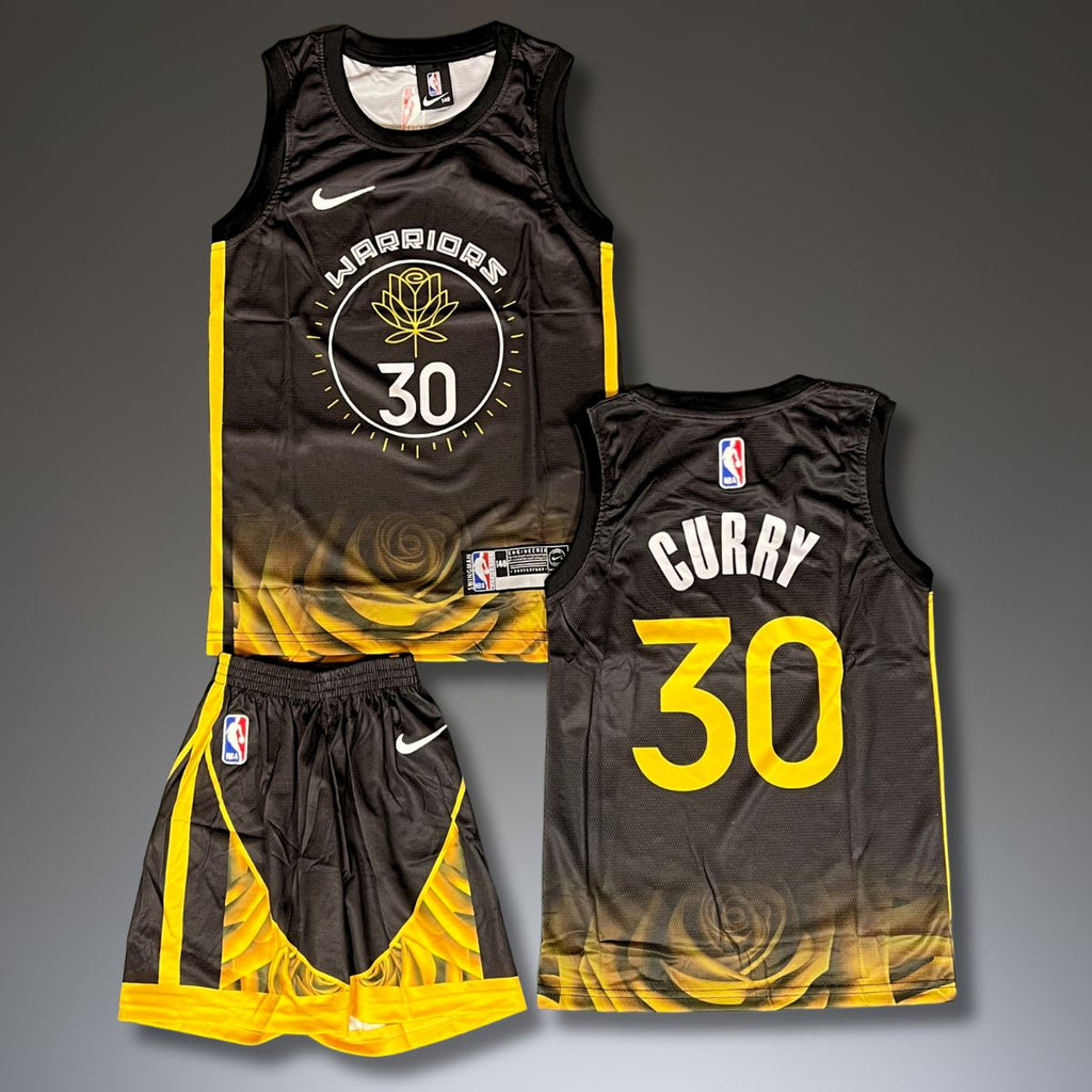 Gyerek kosárlabda mez szett. Golden State Warriors, Curry, fekete