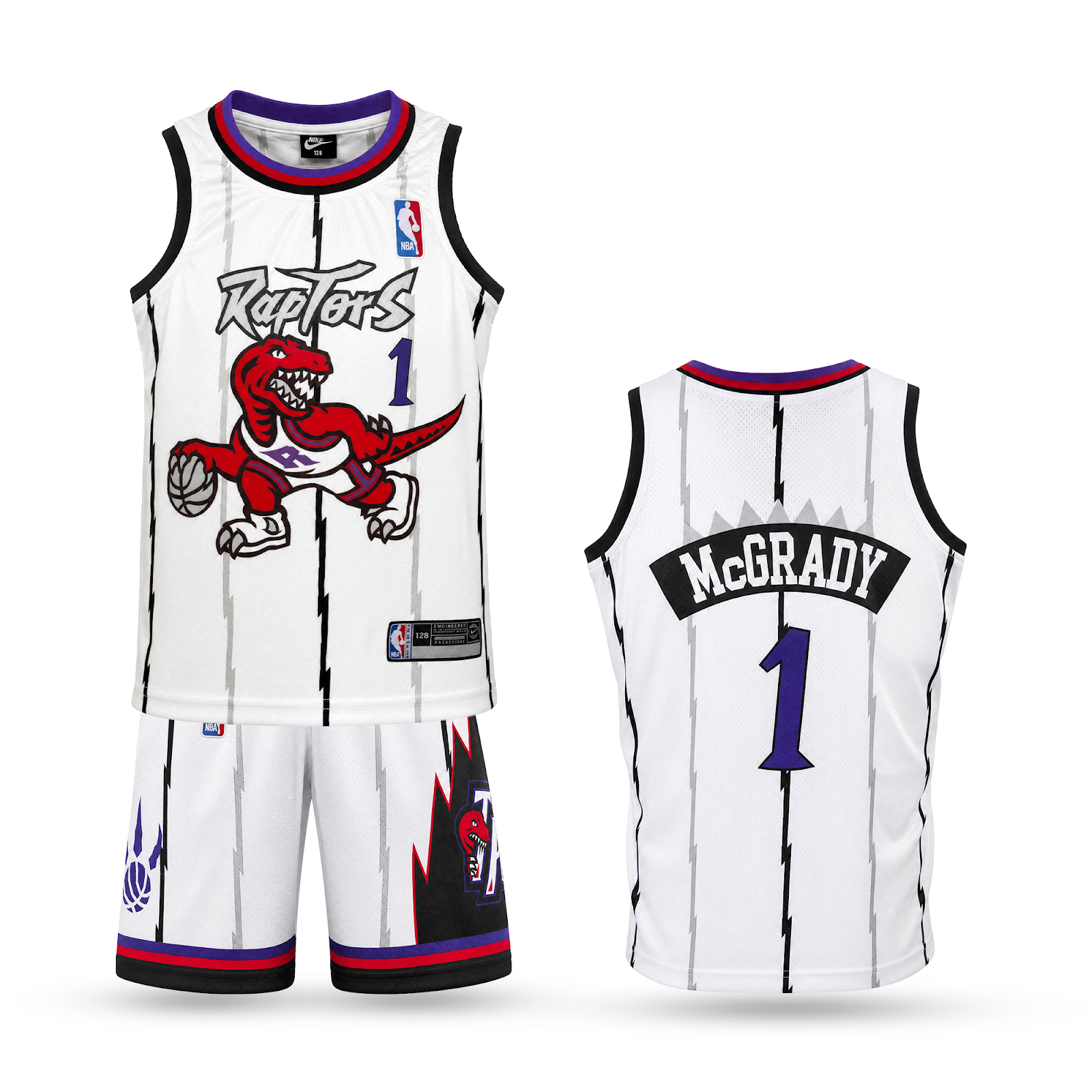 Toronto Raptors Gyerek Retro Kosárlabdaszerelés, Mcgrady. Retro