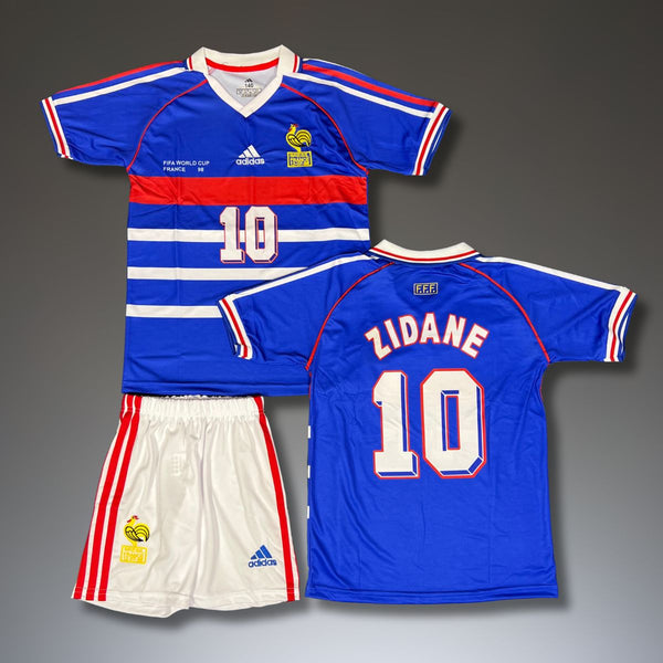 Gyerek foci mez szett, Classic France, Zidane, WC France'98