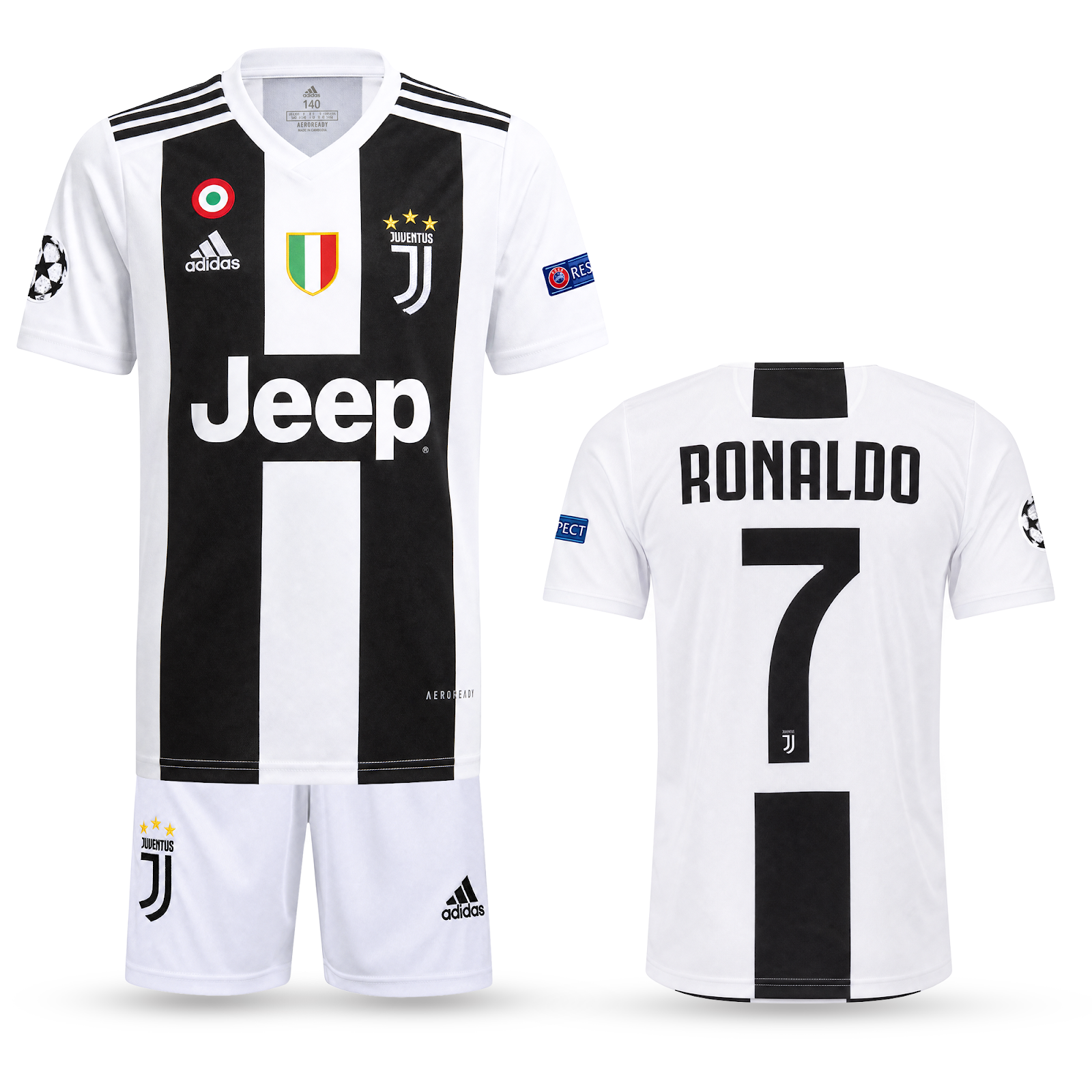 Gyerek mez szett Juventus, Ronaldo. Classic 18/19