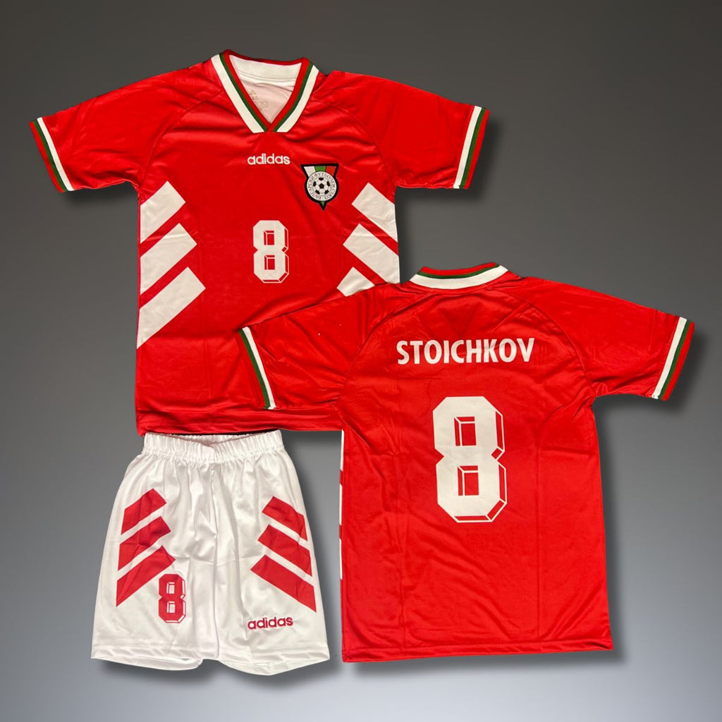 Gyerek vendég mez szett Bulgária, Stoichkov, WC USA 1994