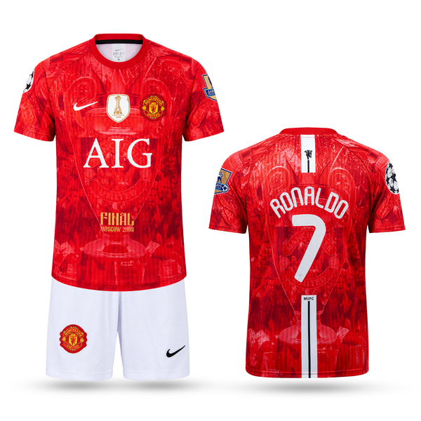 Manchester United Gyerek Klasszikus Futballszerelés, Ronaldo. 2008 CL Final 2nd Edition