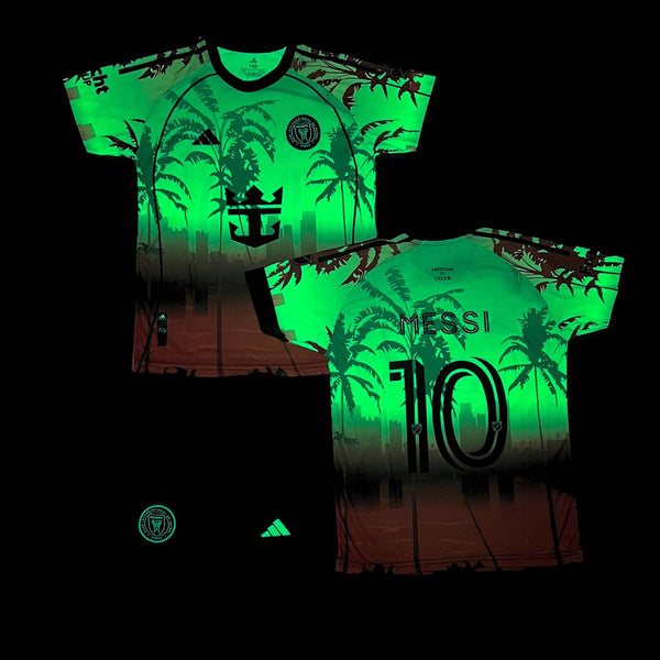 Gyerek fluoreszkáló mez szett Inter Miami, Messi. Neon kiadás 2025