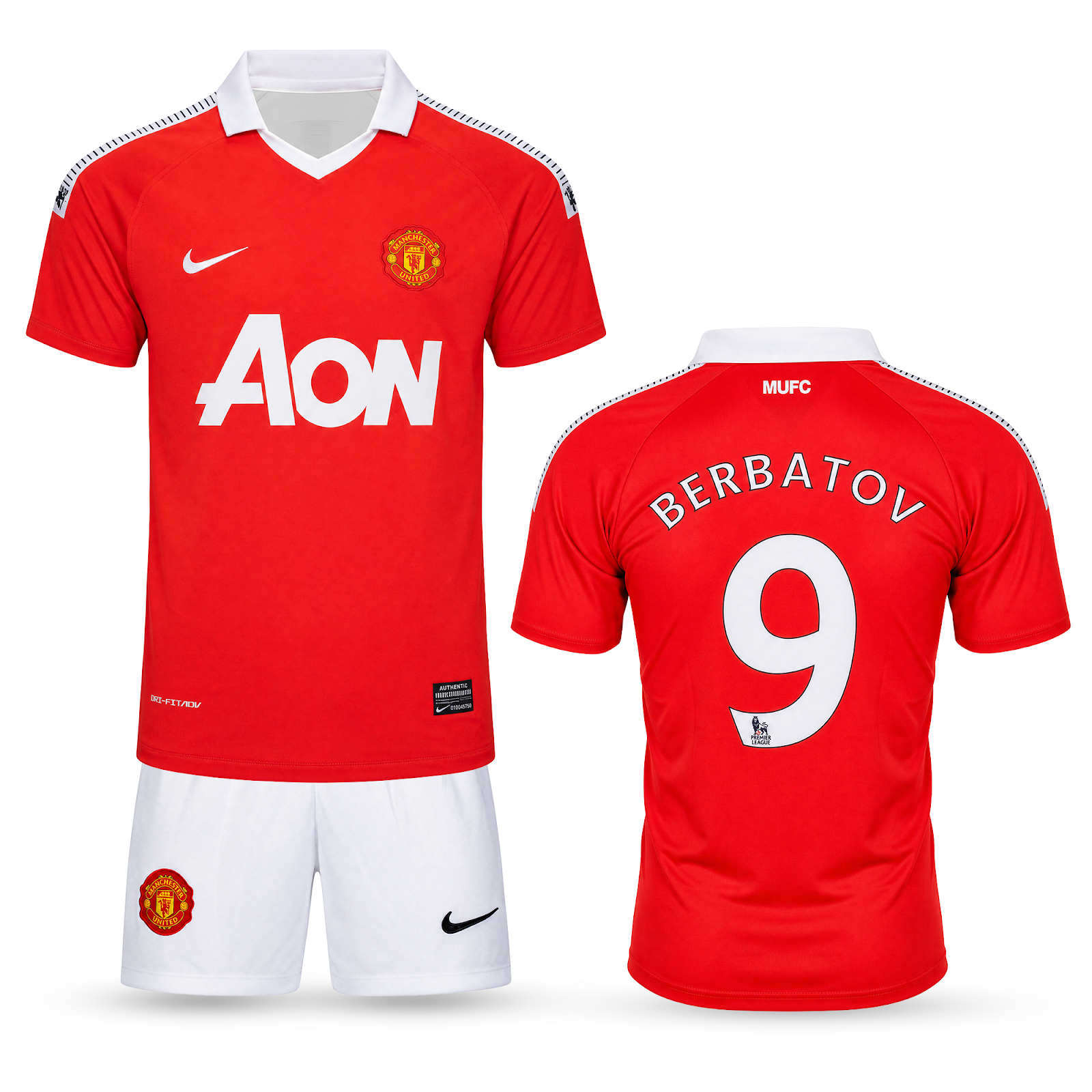 Gyerek mez szett Manchester United, Berbatov. Klasszikus 10/11