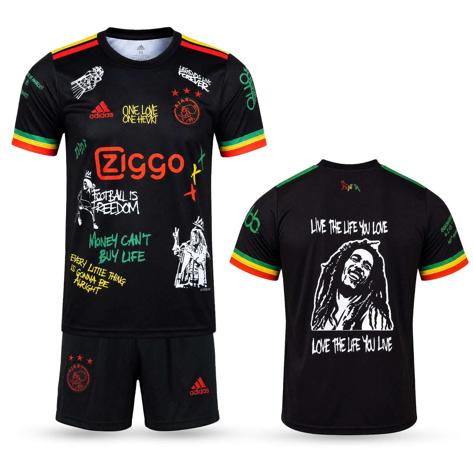 Ajax Gyerek Futballszerelés. Bob Marley Edition