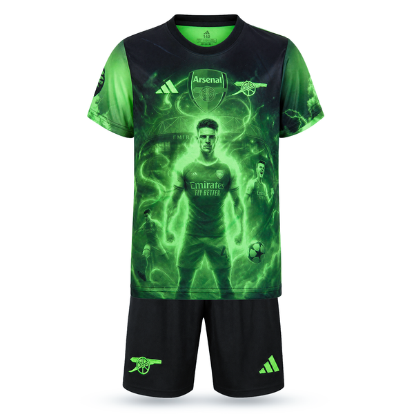 Gyerek fluoreszkáló mez szett Arsenal, Rice. Neon kiadás