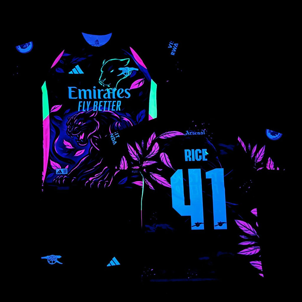 Gyerek fluoreszkáló mez szett Arsenal, Rice. Neonszínű párduc kiadás