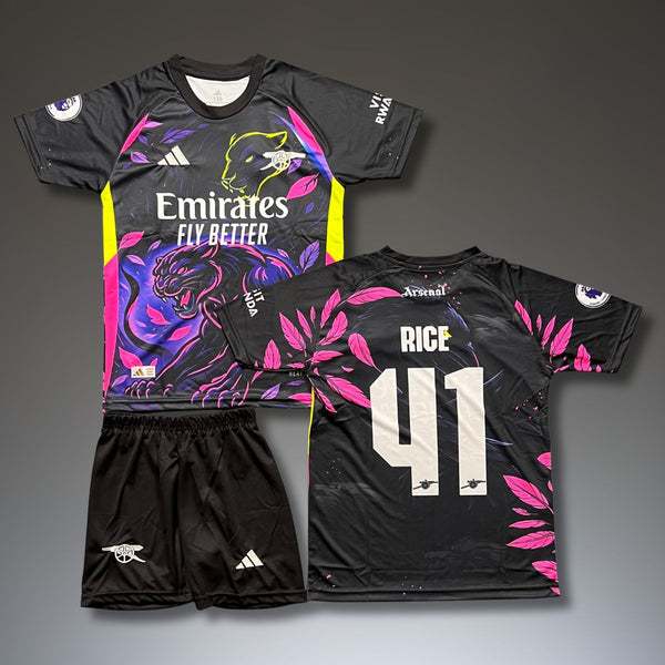 Gyerek fluoreszkáló mez szett Arsenal, Rice. Neonszínű párduc kiadás