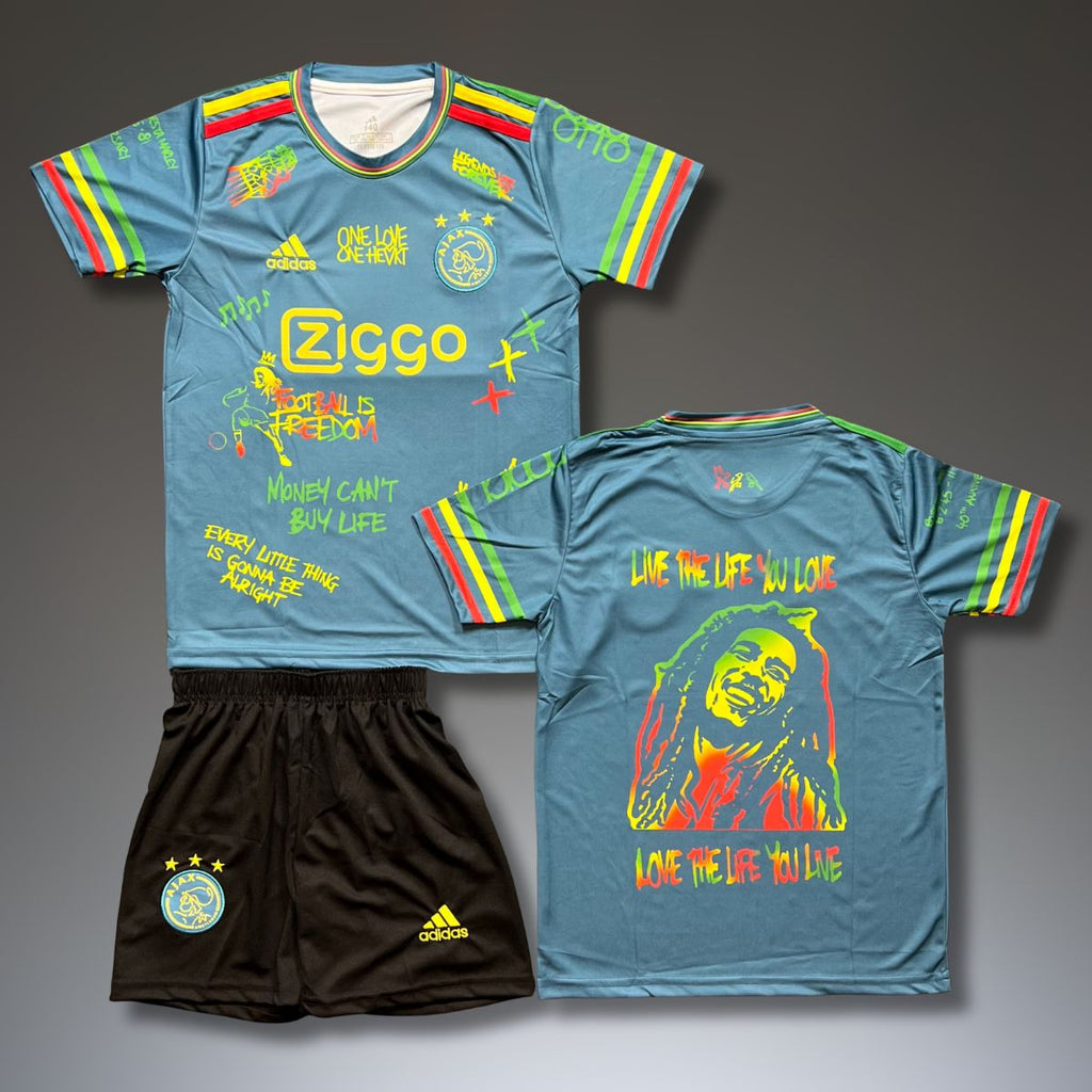 Gyerek mez szett Ajax. Zöld Bob Marley kiadás