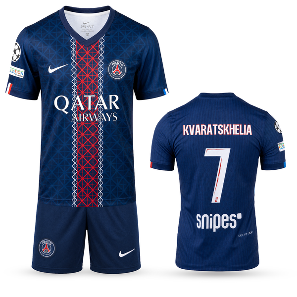 Gyerek mez szett PSG, Kvaratskhelia. 25/26