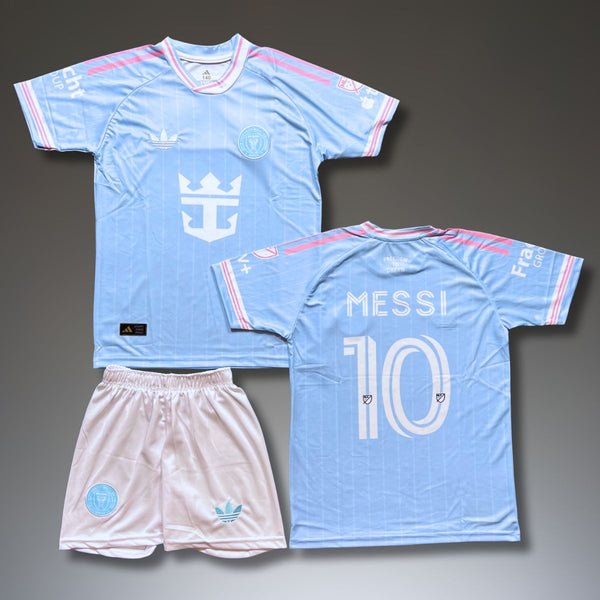 Gyerek mez szett Inter Miami, Messi. Különleges világoskék kiadás