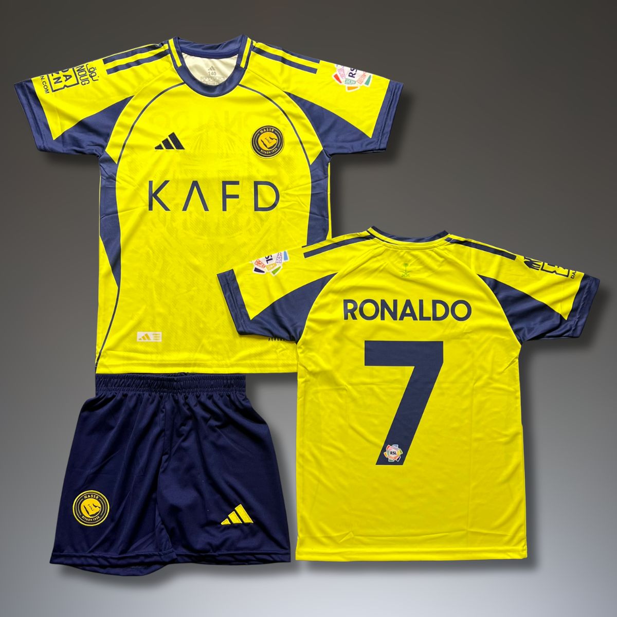 Gyerek mez szett Al-Nassr, Ronaldo. Projekt 25/26