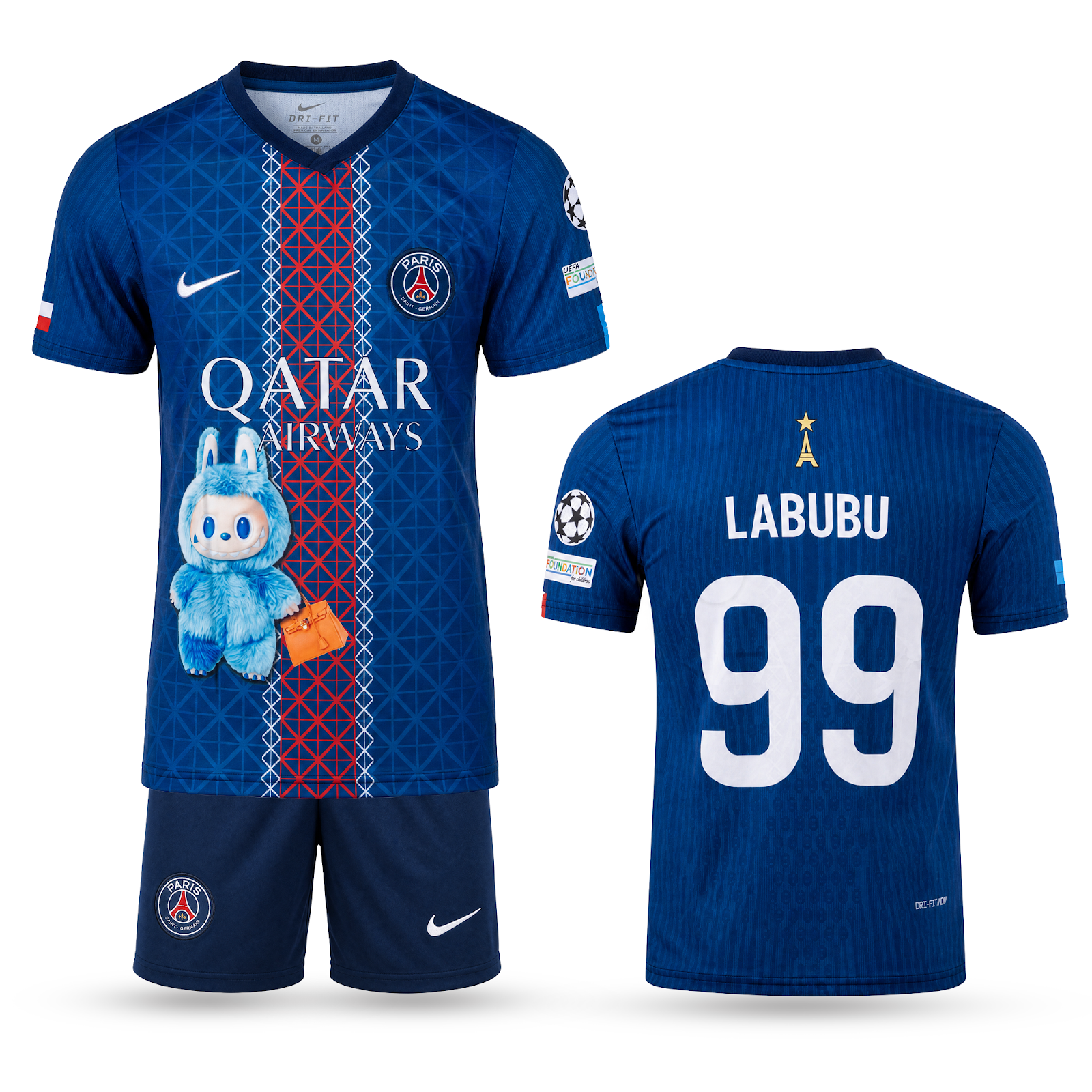 Gyerek mez szett PSG. Labubu különleges kiadás