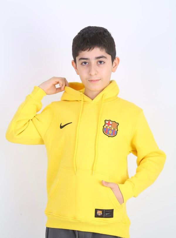 Barcelona Kids Hoodie, Yellow