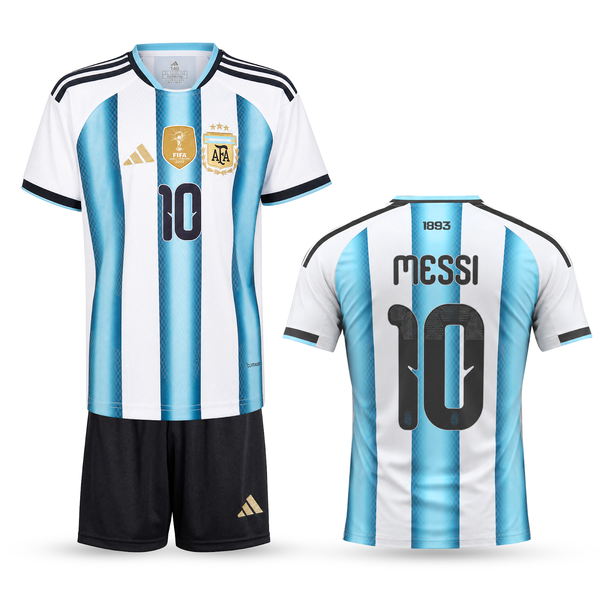 Argentína Gyerek Futballszerelés, Messi. WC 2026, Kék-Fehér