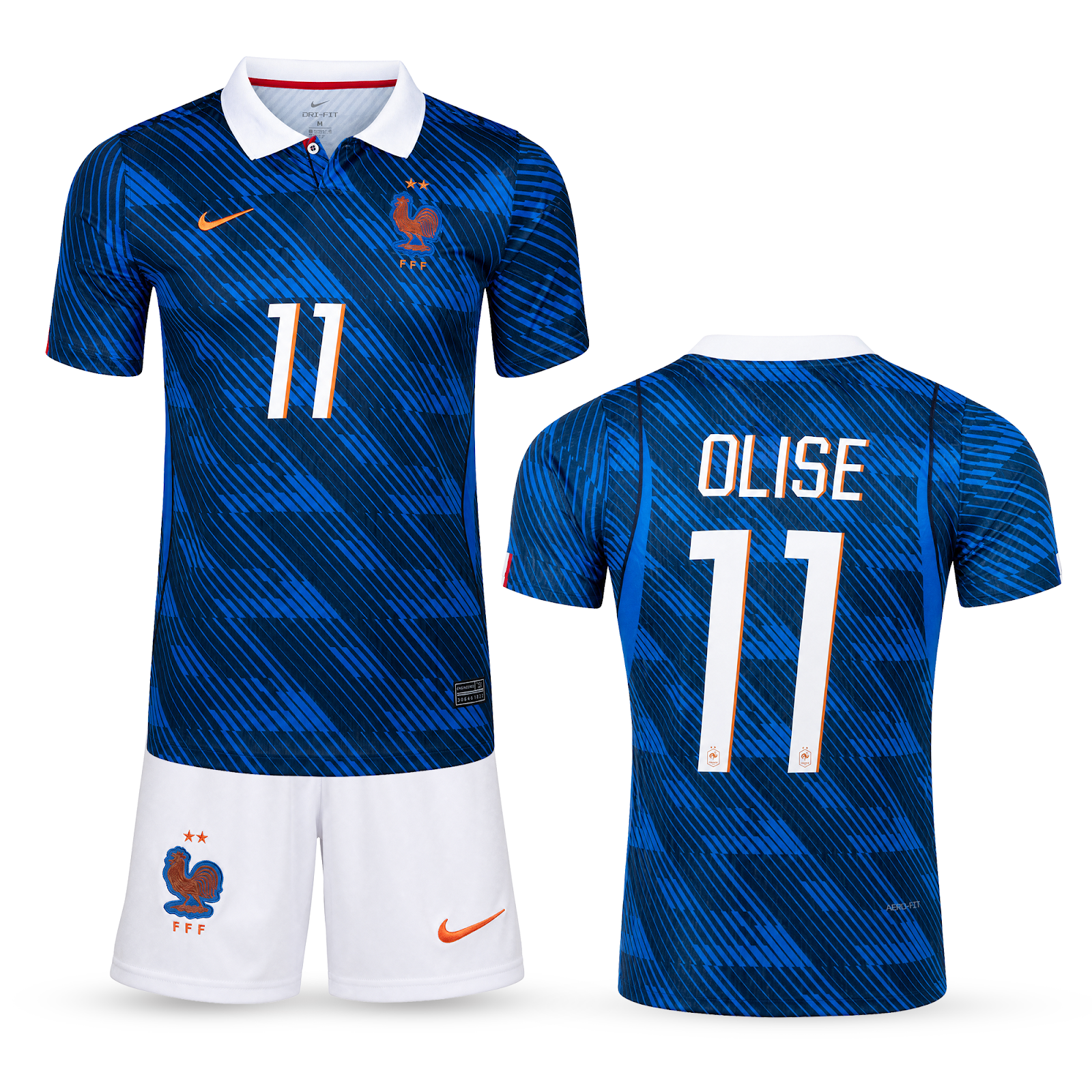Francia Gyerek Futballszerelés, Olise. WC 2026, Kék