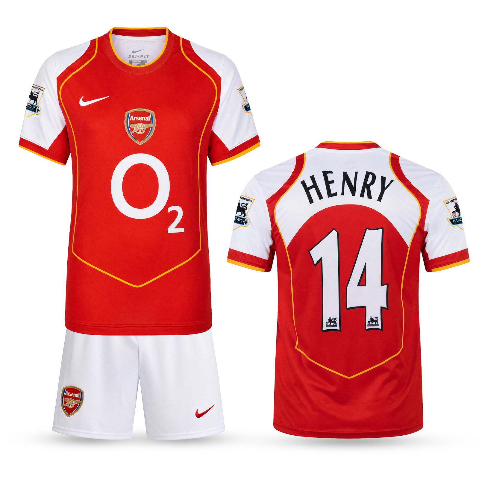Arsenal Gyerek Retro Futballszerelés, Henry
