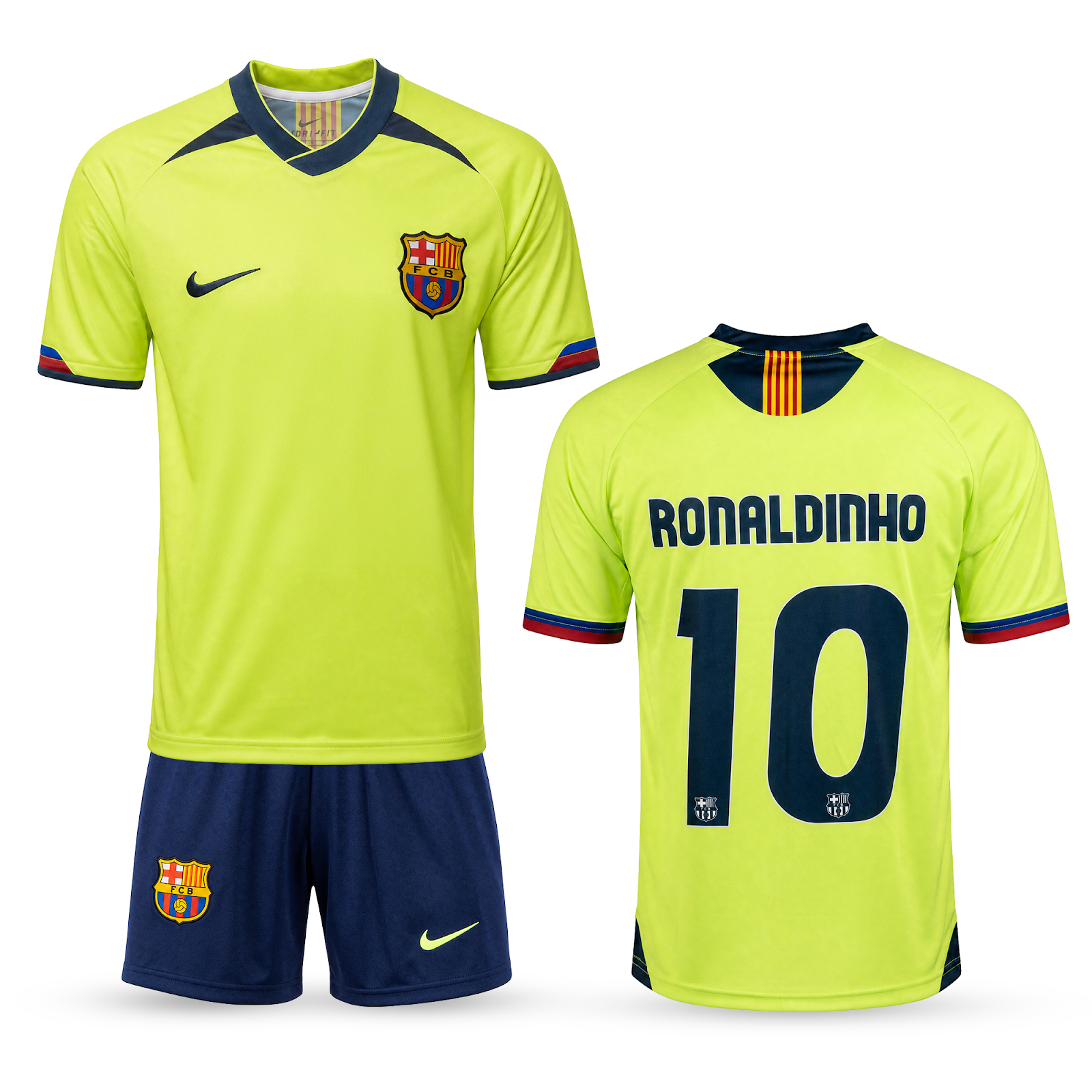 Barcelona Gyerek Retro Futballszerelés, Ronaldinho