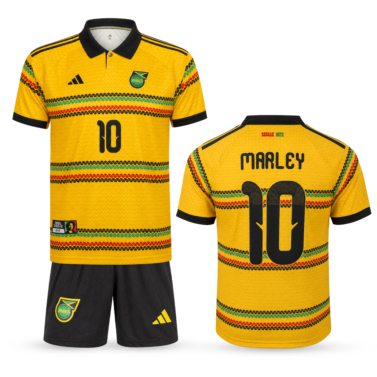 Jamaica Gyerek Futballszerelés, Bob Marley. Bob Marley Edition, Sárga