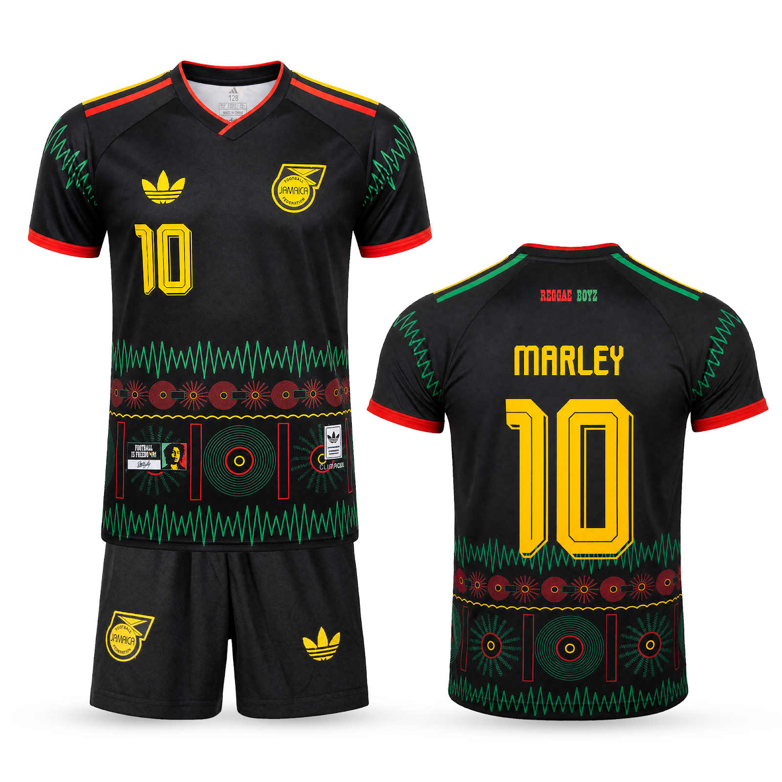 Jamaica Gyerek Futballszerelés, Bob Marley. Bob Marley Edition, Fekete