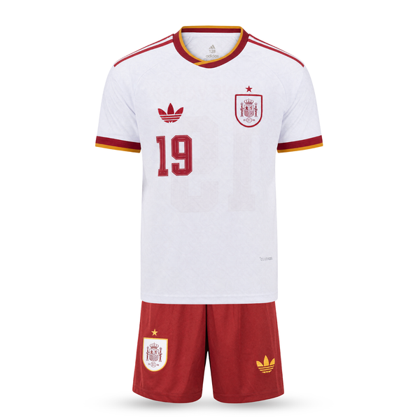 Spanyolország Gyerek Idegenbeli Futballszerelés, Jamal. WC 2026, Kék