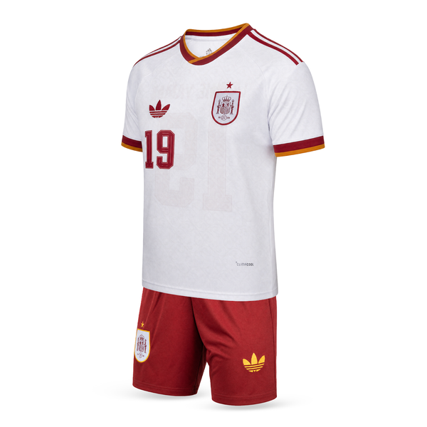 Spanyolország Gyerek Idegenbeli Futballszerelés, Jamal. WC 2026, Kék