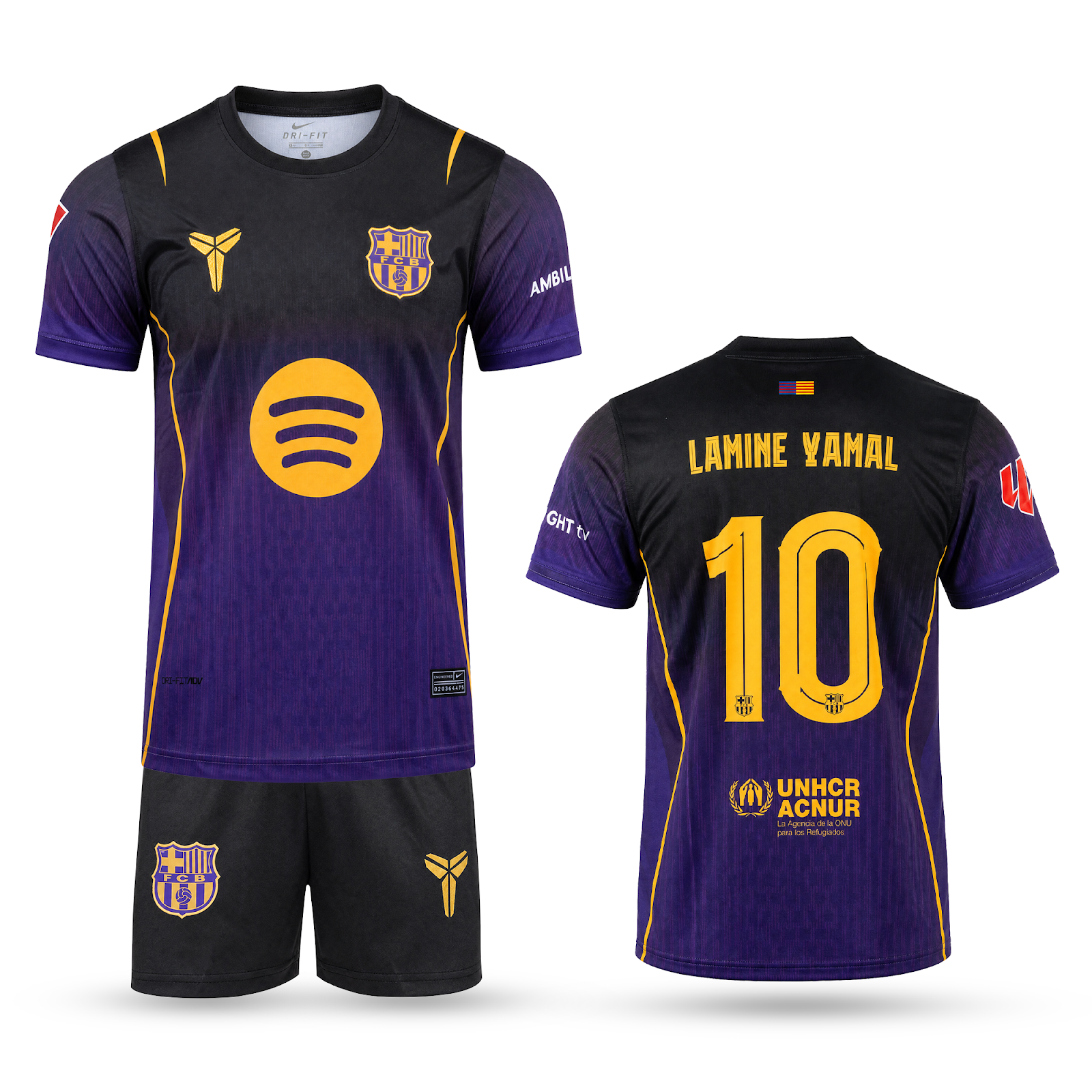 Barcelona Gyerek Futballszerelés, Jamal. 26/27 Special Purple Edition, Lila