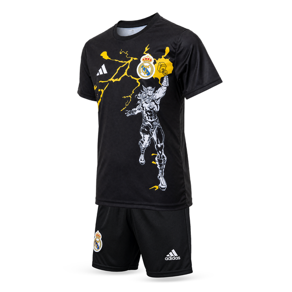Real Madrid Gyerek Thor Edition Futballszerelés, Bellingham. Thor Edition Fekete