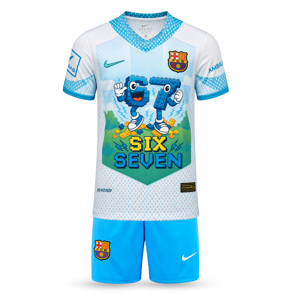 Barcelona Gyerek Futballszerelés, Jamal. Six Seven Edition, Világoskék