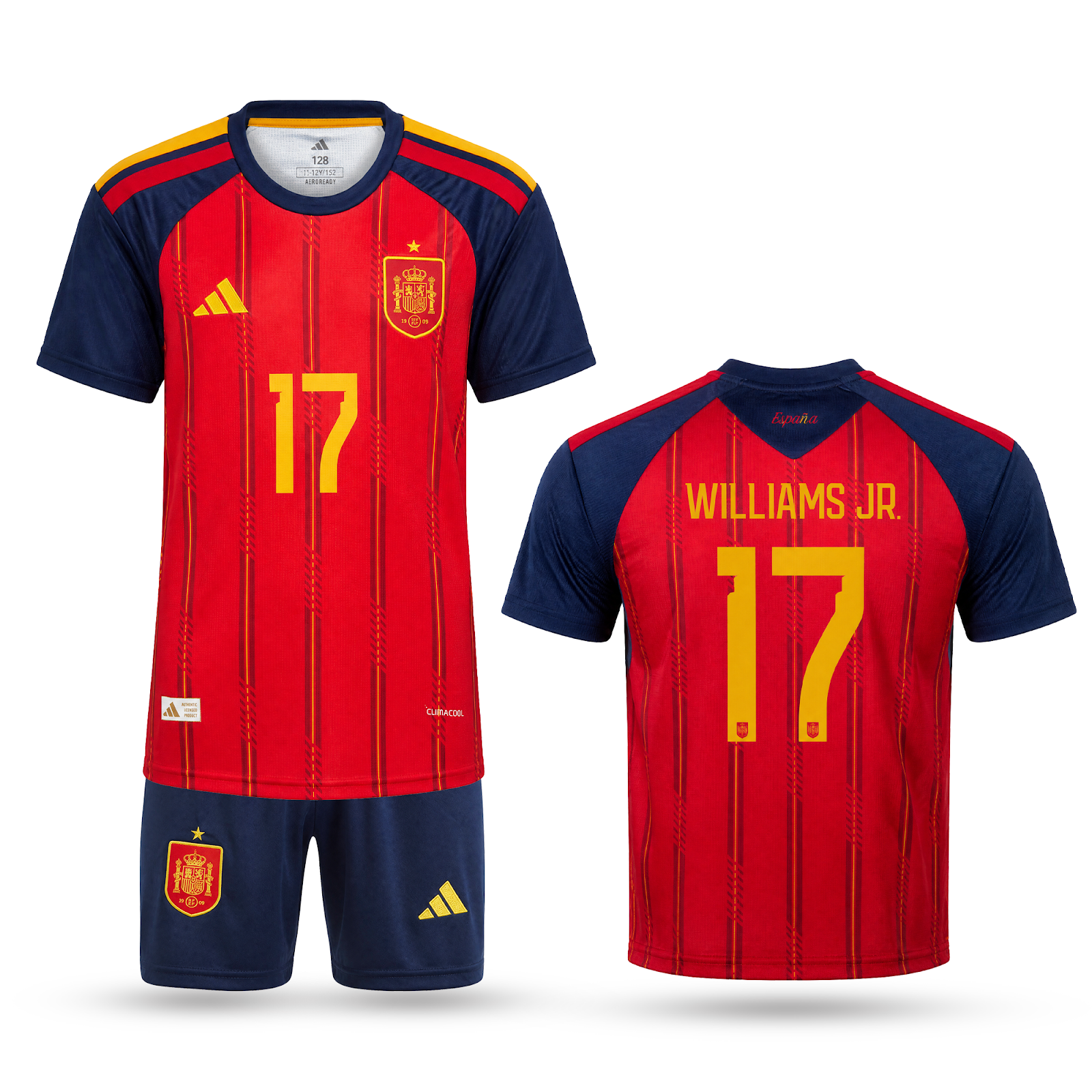 Spanyolország Gyerek Futballszerelés, Williams. World Cup 2026