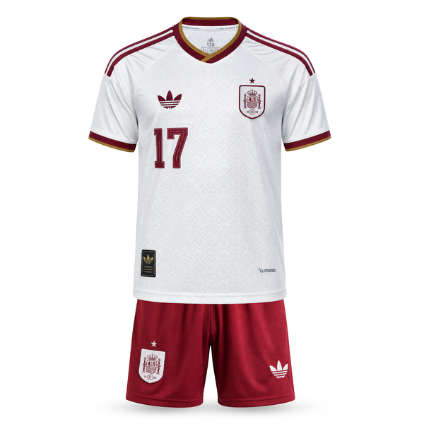 Spanyolország Gyerek Idegenbeli Futballszerelés, Williams. World Cup 2026