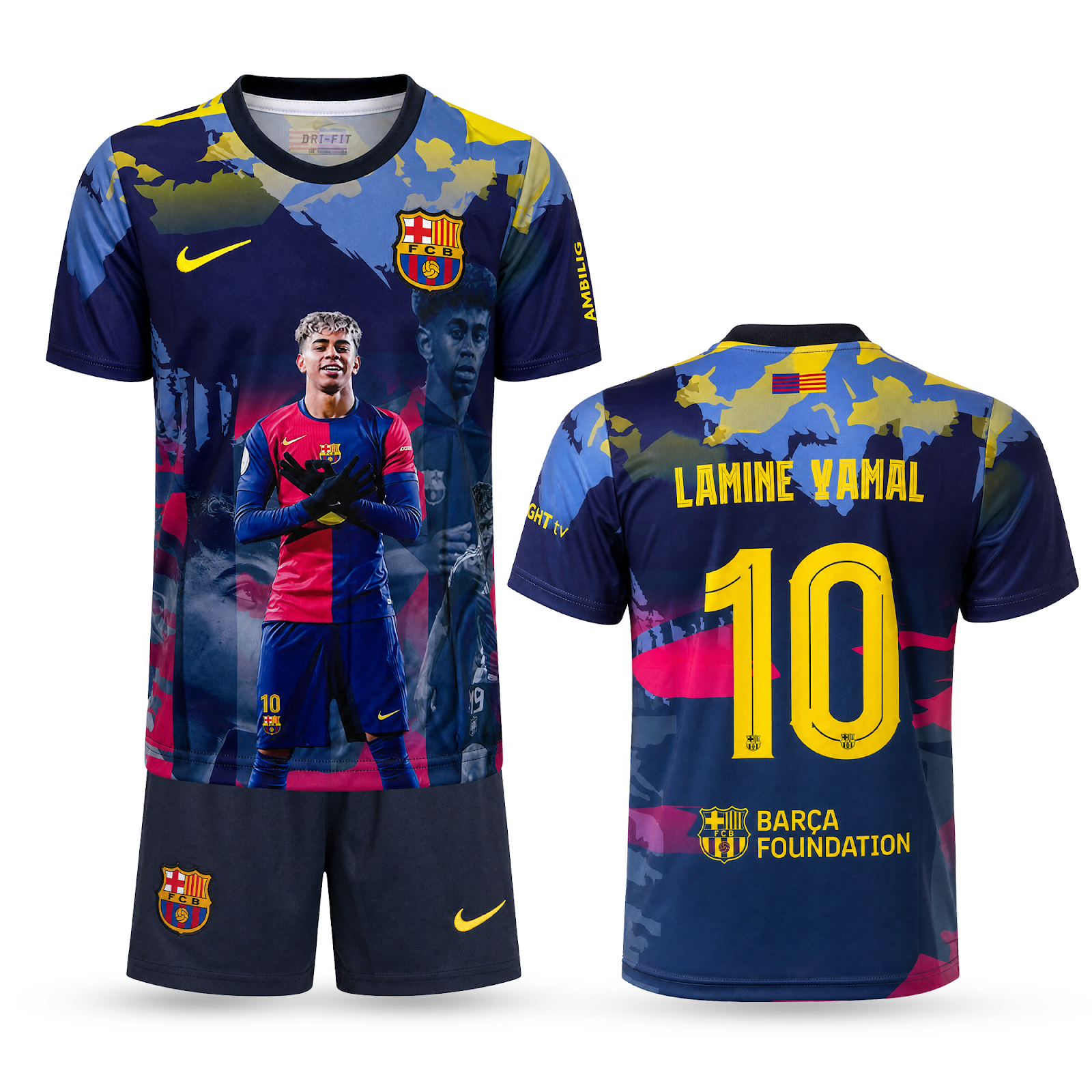 Barcelona Gyerek Futballszerelés, Jamal. Yamal Edition