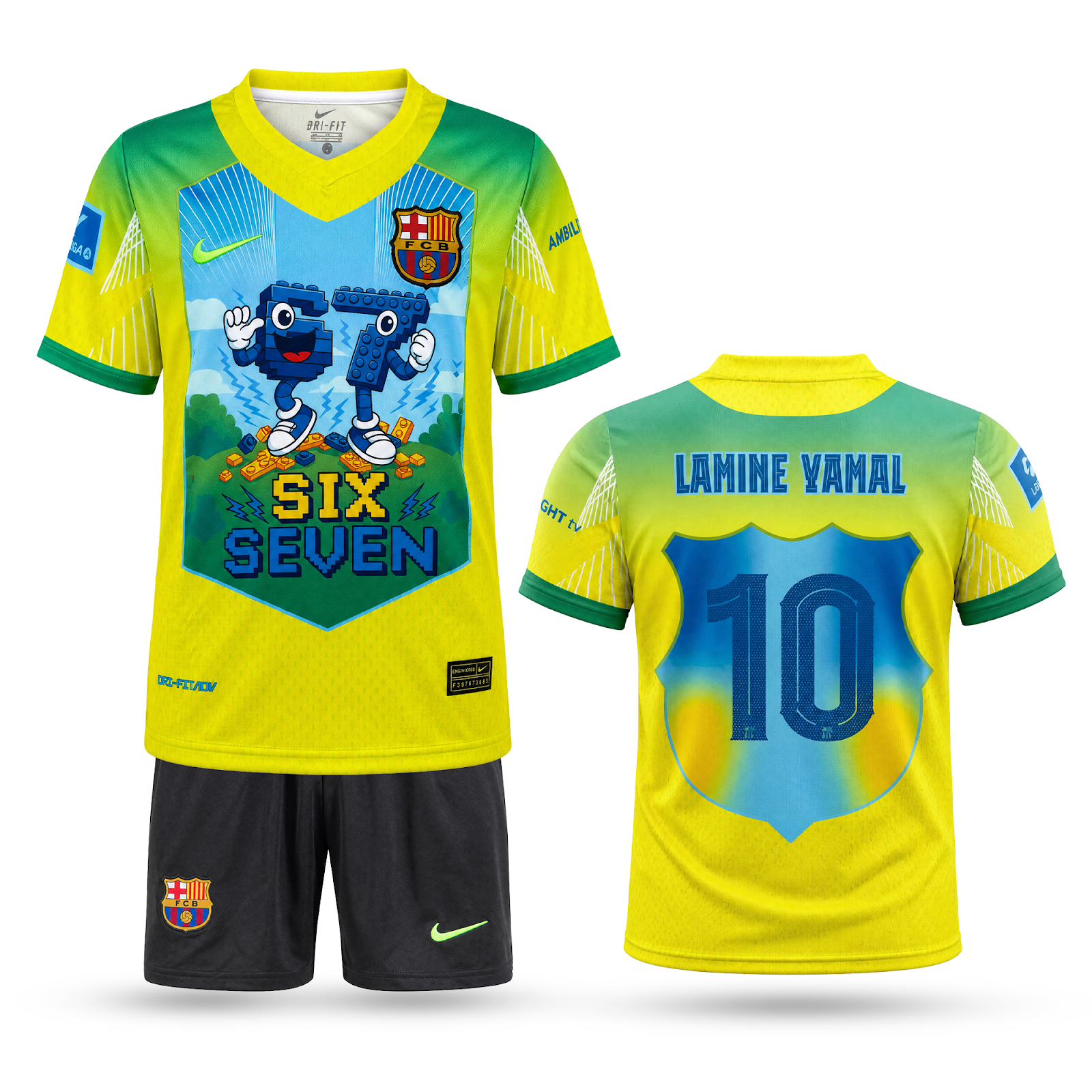 Barcelona Gyerek Futballszerelés, Jamal. Six Seven Edition