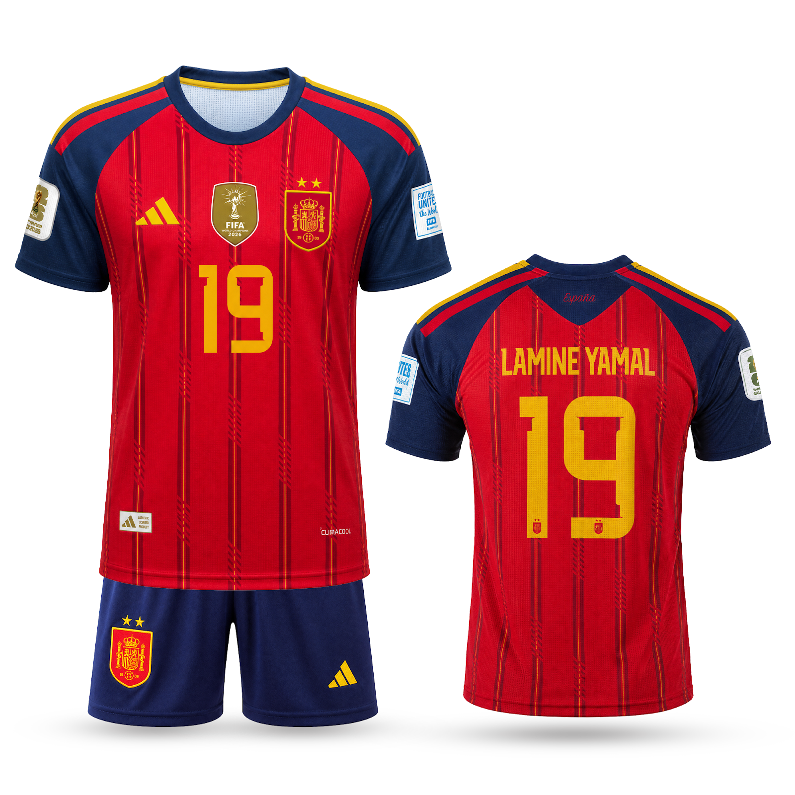 Spanyolország Gyerek Futballszerelés, Yamal. World Cup 2026