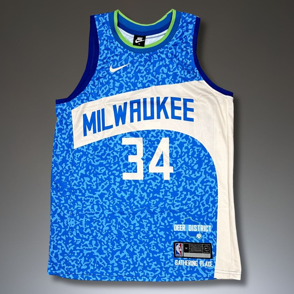 Milwaukee Bucks férfi mez, fekete,  Antetekounmpo