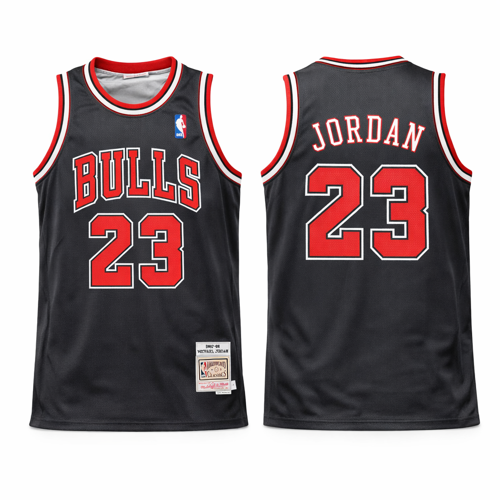 Chicago Bulls Férfi Retro Kosárlabdamez, Jordan. Retro Hardwood Classics, Fekete