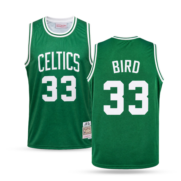 Boston Celtics Férfi Retro Kosárlabdamez, Bird. Hardwood Classics, Zöld