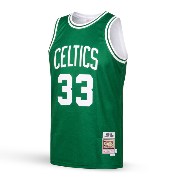 Boston Celtics Férfi Retro Kosárlabdamez, Bird. Hardwood Classics, Zöld