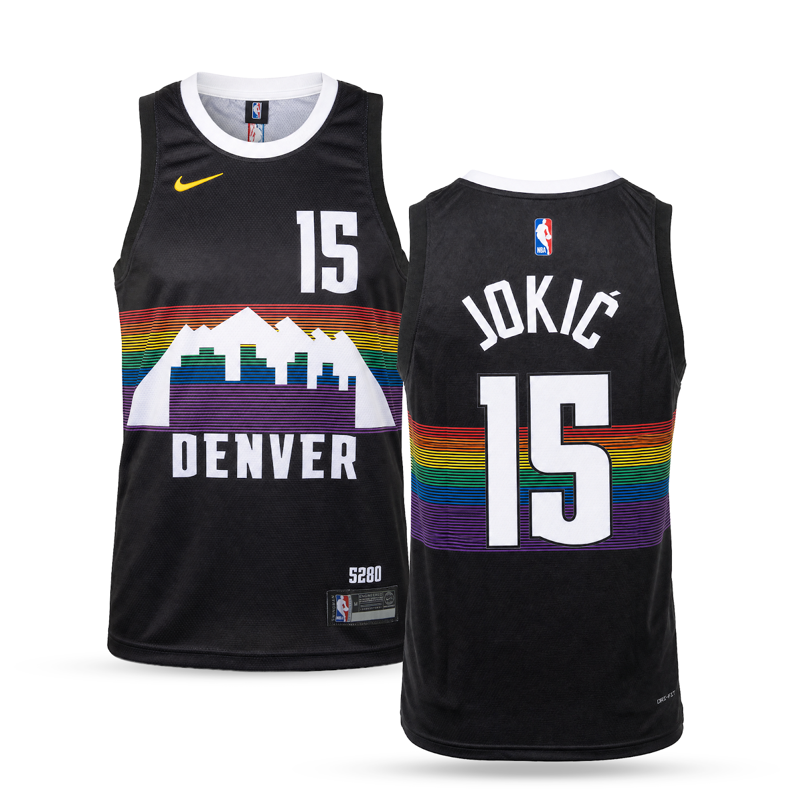 Denver Nuggets Férfi Kosárlabdamez, Jokić. Fekete